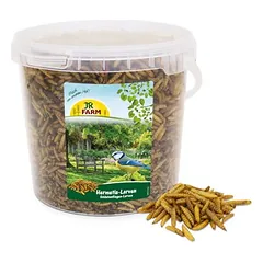 JR Farm Hermetia / juodosios kareivinės musės lervos, kibiras, 400 g — 2 nuotrauka