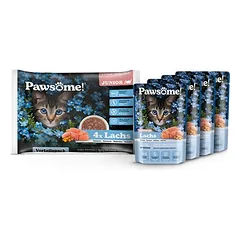Pawsome Junior drėgnas maistas kačiukams, ekonominė pakuotė 8 x 85 g, 80 - 99 g — 2 nuotrauka