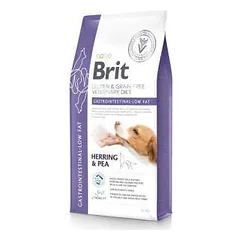 Brit GF Veterinary Diets Dog Gastrointestinal - Low fat sausas maistas šunims, mažinantis žarnyno rezorbcijos susirgimus, 12 kg