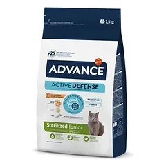 Advance Junior Sterilized – sausas maistas sterilizuotoms jaunoms katėms (nuo sterilizacijos iki 24 mėn) 1.5 kg