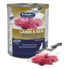 Dr. Clauders Lamb & Rice šlapias maistas šunims, 800 g