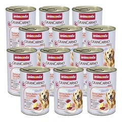 ANIMONDA GranCarno Sensitiv Adult Dog skonis: vištiena + bulvės 12x400g