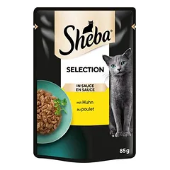 Sheba mišrių rūšių šviežio maisto maišeliai, drėgnas maistas katėms, ekonominė pakuotė Megapack 56 x 85 g — 4 nuotrauka