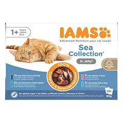 IAMS Delights MP SEA JLY konservuotas maistas katėms, 12×85 g
