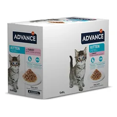 ADVANCE Wet Kitten Turkey 85G*12vnt — 5 nuotrauka
