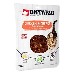 Ontario Cat Chicken And Cheese Bites skanėstai katėms su vištiena ir sūriu, 50 g