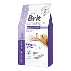Brit Veterinary Diets Gastrointestinal Small Breeds sausas maistas šunims 2 kg parduotuvėje zooprekes24.lt