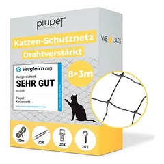 PiuPet® tinklas katėms I sustiprintas viela I tvirtinimo rinkinys įskaitant