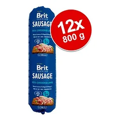 Brit Sausage 12 x 800 g, drėgnas maistas šunims