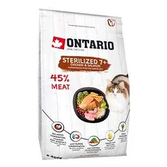 Sausas kačių maistas - Ontario Cat Sterilised 7+. 400 g