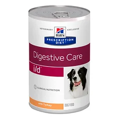 Hill’s Prescription Diet Canine i/d Digestive Care Konservuotas pašaras šunims, esant virškinimo sutrikimams (su kalakutiena) 360 g