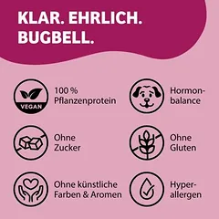 BugBell veganiški meniu 12 x 400 g, drėgnas maistas šunims — 5 nuotrauka