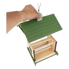 TIAKI paukščių lesyklėlė, L 25 x B 21 x H 24,5 cm — 5 nuotrauka