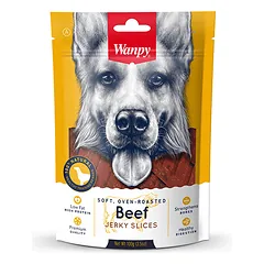 Wanpy skanėstas šunims, vytintos jautienos juostelės, 100 g