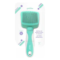 Record HAIRMONY savaime išsivalanti šukos vilnai šukuoti, mažiems šunims, katėms, šuniukams, triušiams ir graužikams, 7,5×19 cm