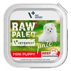 Raw Paleo Pâté Beef Mini Puppy paštetas mažų veislių šuniukams su jautiena, 150 g