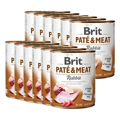BRIT PATE & MEAT RABBIT 12x800g