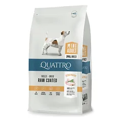 QUATTRO Mini Poultry su paukštiena sausas mažų veislių šunų pašaras, 7kg — 2 nuotrauka