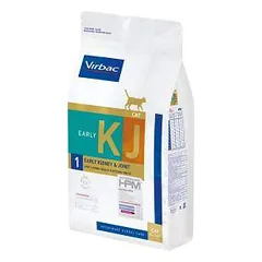 Virbac Veterinary HPM 1 Early Kidney & Joint Cat sausas maistas katėms, skirtas inkstų funkcijų palaikymui sergant osteoartritu, 1,5 kg