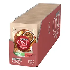 Purina ONE Mini Active Rind & Karotten, 80 - 99 g — 1 nuotrauka