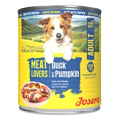 Josera Meat Lovers Menu Duck with Pumpkin konservuotas pašaras šunims su antiena ir moliūgais, 800 g