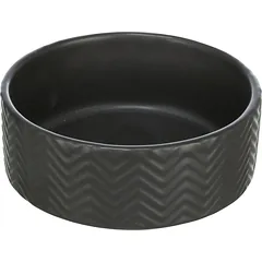 Trixie Bowl Ceramic juodas keramikos dubuo šunims ir katėms, 0.4 l/ø 13 cm