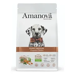 AMANOVA - Amanova Medium Hühnchen Welpen-Kroketten