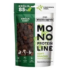 WIEJSKA ZAGRODA Monoproteiniai minkšti skanėstai šunims Kriukis 115 g