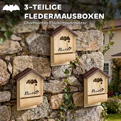 Šikšnosparnių namelis 21,5 × 11,5 × 34 cm — 4 nuotrauka