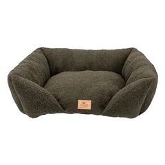 Ferplast minkštas guolis Pamper Bouclé, žalias, L 55 x B 45 x H 20 cm — 3 nuotrauka