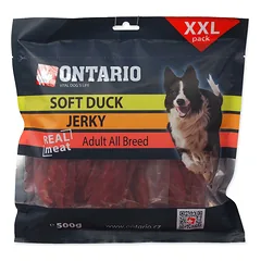 Ontario Soft Duck Jerky minkštas skanėstas šunims su antienos mėsa, 500 g