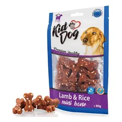 KIDDOG Bones kauliukai ėriena su ryžiais 80g (150) — 1 nuotrauka