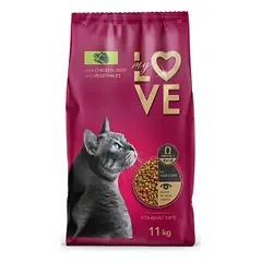MY LOVE visavertis pašaras katėms su vištiena, jautiena ir daržovėmis, 11 kg