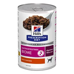 Hills Prescription Diet Gastrointestinal Biome su vištiena 370 g konservuota šunų maisto parduotuvėje mumbo.lt