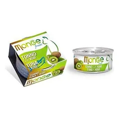 Monge Fruits Tuna & Kiwi papildomas maistas suaugusioms katėms su tunu ir kiviu, 80 g — 2 nuotrauka