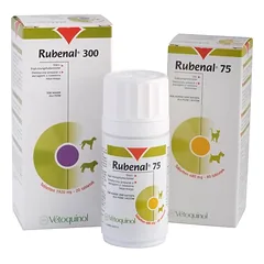 VETOQUINOL Rubenal 75 - Dietinis preoaratas su daržovinio rabarbaro ekstraktu 60tabl.