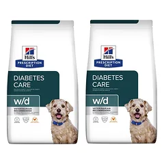 HILL'S Prescription Diet w/d Canine 8 (2 x 4 kg) maistas šunims diabetikams