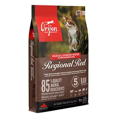 Orijen Regional Red sausas pašaras katėms 5,4 kg parduotuvėje zookaralyste.lt