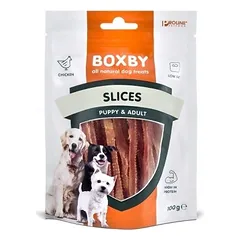 Boxby Slices For Dogs vištienos griežinėliai suaugusiems šunims, 100 g