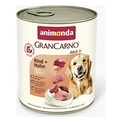 Animonda GranCarno Adult Beef + Chicken: konservai šunims su šviežia jautiena ir vištiena, 800 g