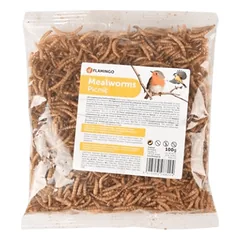 Flamingo 4 Seasons Dried Mealworms papildomas maistas laukiniams paukščiams, 100 g