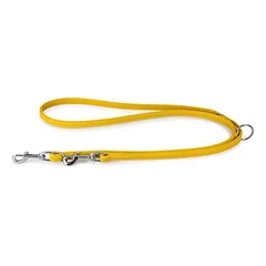 Das Lederband Hunde Führleine Barcelona Vibrant-Yellow