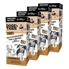 Dogs’n Tiger Sonntagsjäger Multibox, maistas šunims, žvėriena, paukštiena ir kriaušė, 100 - 199 g — 3 nuotrauka