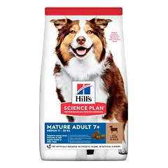 HILL'S SP Canine mature medium lamb&rice sausas maistas vidutinių veislių senyviems šunims su ėriena, 2,5 kg