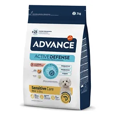 Advance Sensitive Mini sausas maistas su lašiša mažų veislių šunims 3 kg