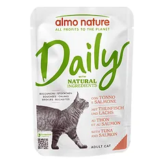 Almo Nature Daily Vištiena ir Jautiena drėgnas maistas suaugusioms katėms, 70 g