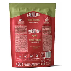 Carnilove Cat Active Sterilised su antiena ir fazanu, sausas maistas katėms 0,4 kg — 2 nuotrauka