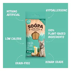 SOOPA Paw-Na Colada skonio lazdelės šunims, Dental Sticks, 100g — 4 nuotrauka