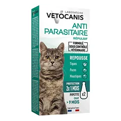 Vetocanis lašiukai nuo erkių suaugusioms katėms, N2