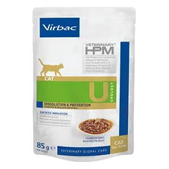 Virbac HPM Cat Urology Dissolution & Prevention 12x85 g parduotuvėje pethappy.lt